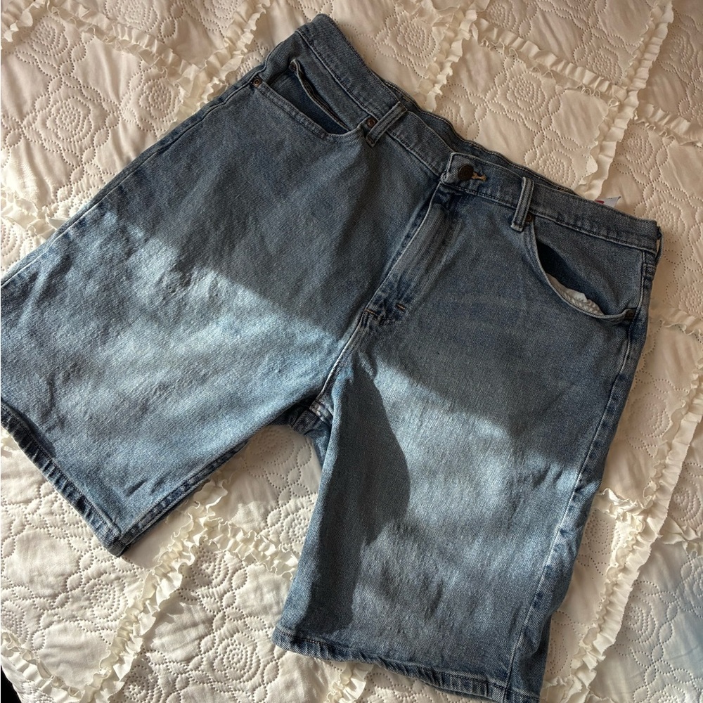 Wrangler Light Blue Denim Jean Shorts